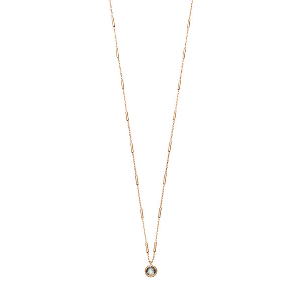 Halskette Solitr, Labradorit, 18 K Rosegold vergoldet Bild 2