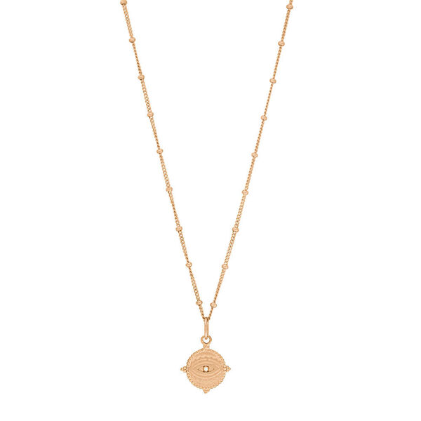 Halskette Evil Eye, 45cm, 18 Karat Rosegold vergoldet Bild 3