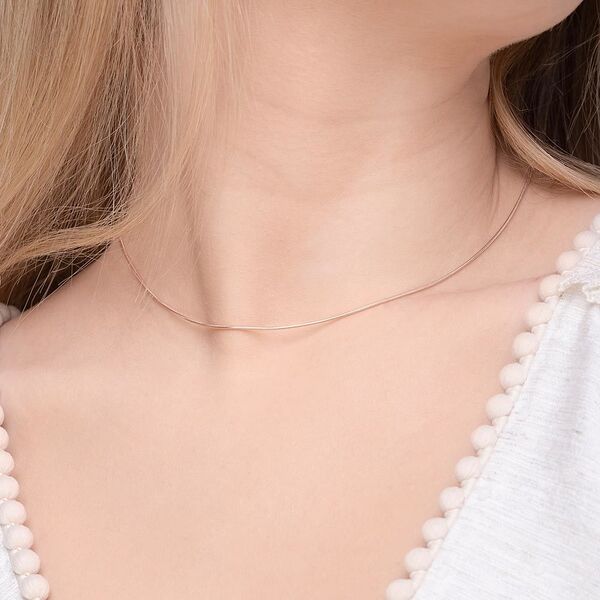 Choker Snake, 43 cm, 18 K Rosegold vergoldet Bild 2