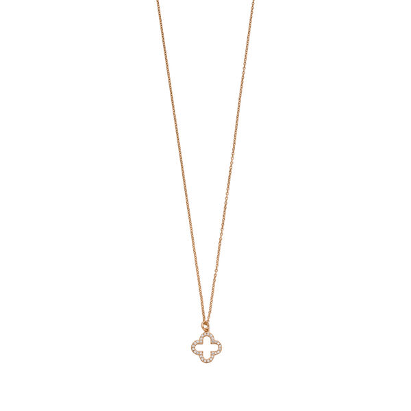 Halskette Kleeblatt, 18 Karat Rosegold vergoldet Bild 3