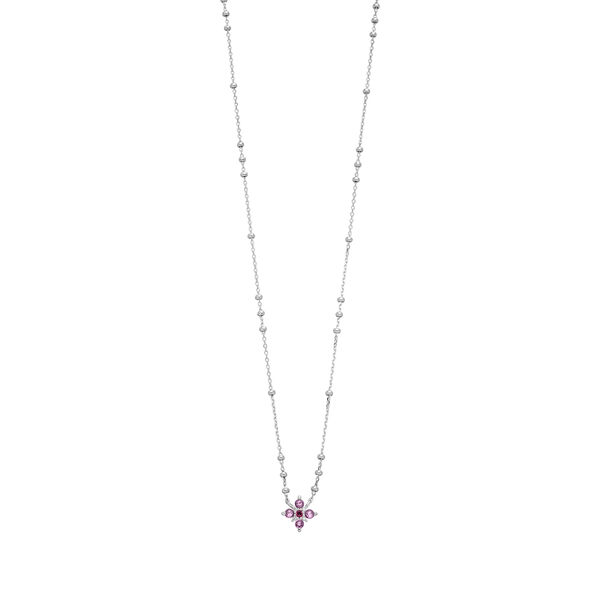 Halskette BLOOM, Amethyst/Rhodolith, 925 Sterlingsilber Bild 3