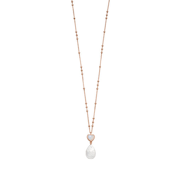 Halskette VALENTINE PEARLS, Mondstein, 18 Karat Rosegold vergoldet Bild 4