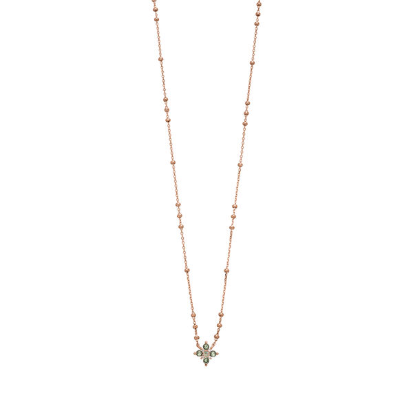 Halskette BLOOM, Labradorit/Aventurin, 18 Karat Rosegold vergoldet Bild 3