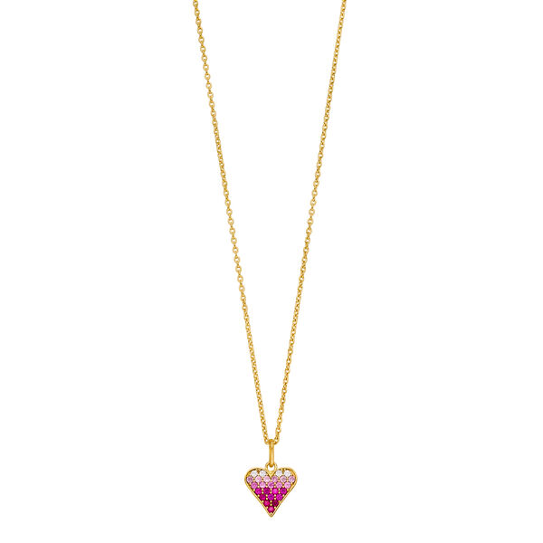 Halskette Pink Valentine, 18 Karat Gelbgold vergoldet Bild 3