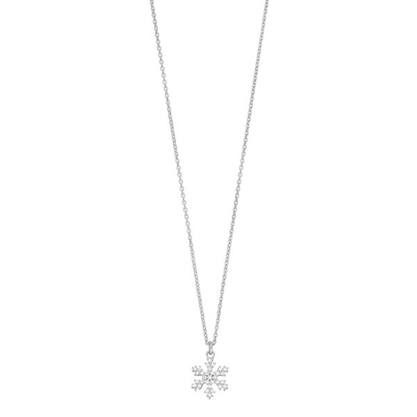 Halskette Snowflake, 925 Sterlingsilber Bild 3