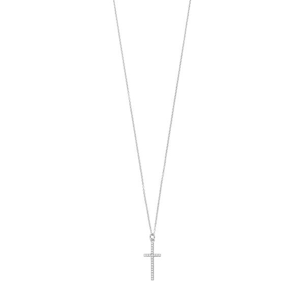Halskette Kreuz mit Zirkonia, 925 Sterlingsilber Bild 4