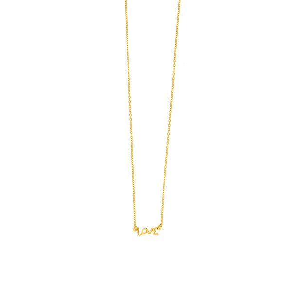 Halskette TINY LOVE, 18 Karat Gelbgold vergoldet Bild 3