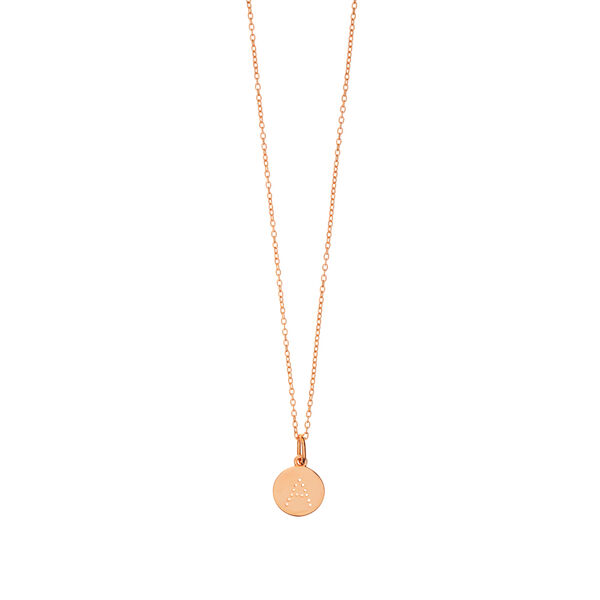 Buchstaben-Charm, 18 Karat Rosegold vergoldet Bild 4