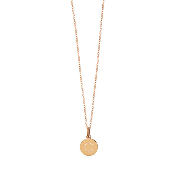 Buchstaben-Charm, 18 K Rosegold vergoldet, C Bild 4