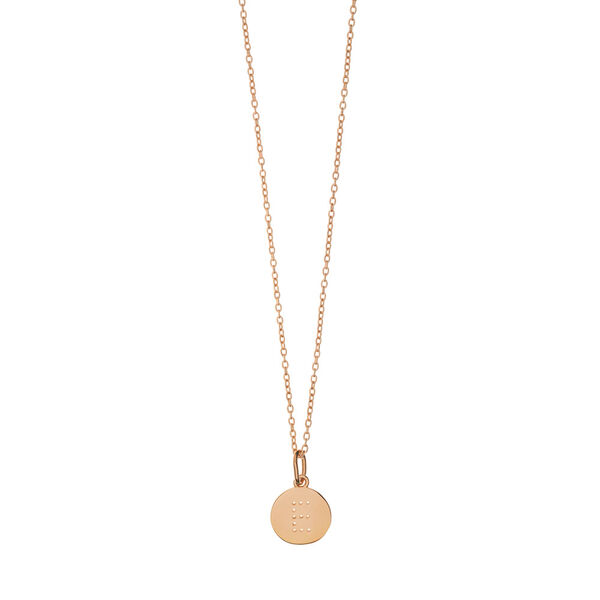 Buchstaben-Charm, 18 K Rosegold vergoldet, E Bild 4
