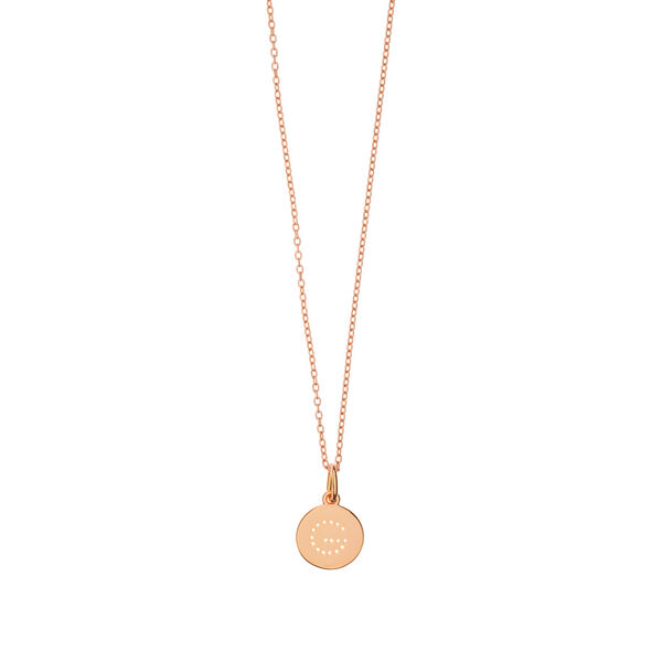 Buchstaben-Charm, 18 K Rosegold vergoldet, G Bild 4