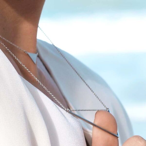 Halskette Big Triangle, 18 Karat Rosegold vergoldet Bild 2