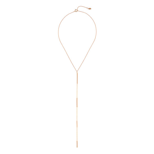 Y-Halskette Basic, 18 Karat Rosegold vergoldet Bild 4
