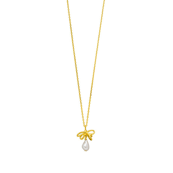 Halskette PEARL BOW, 18 K Gelbgold vergoldet Bild 3