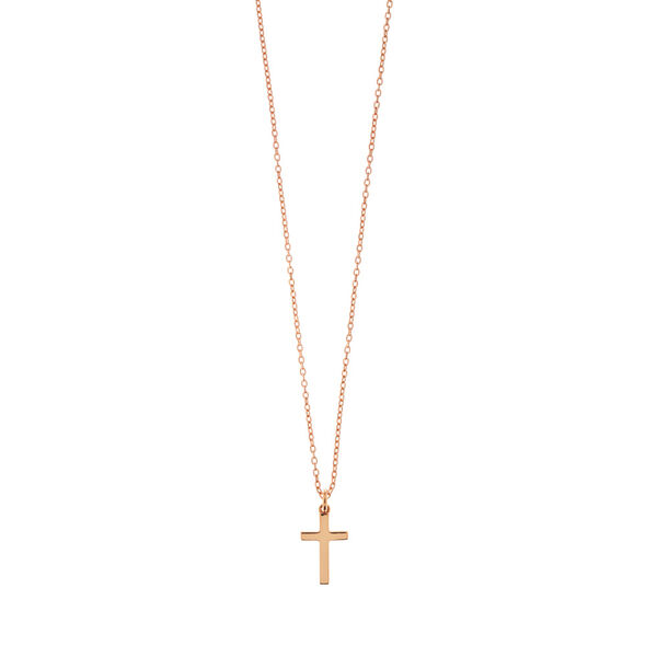 Halskette Kreuz, 18 Karat Rosegold vergoldet Bild 2