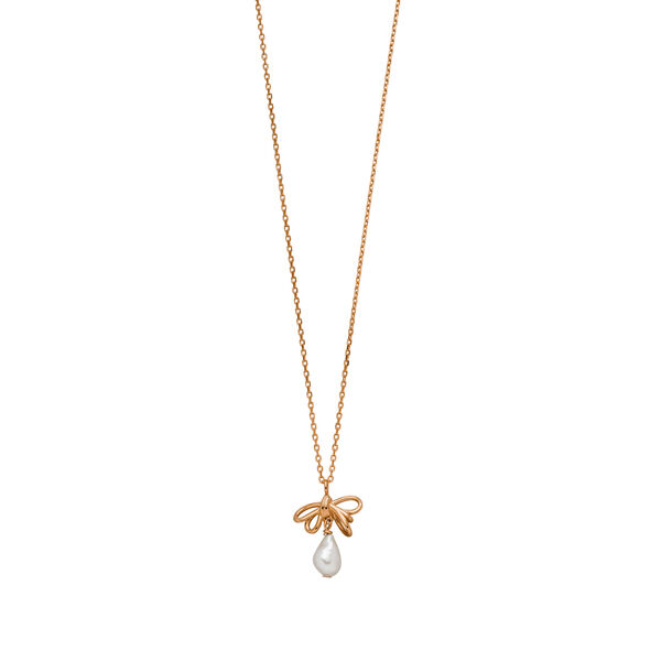 Halskette PEARL BOW, 18 K Rosegold vergoldet Bild 3