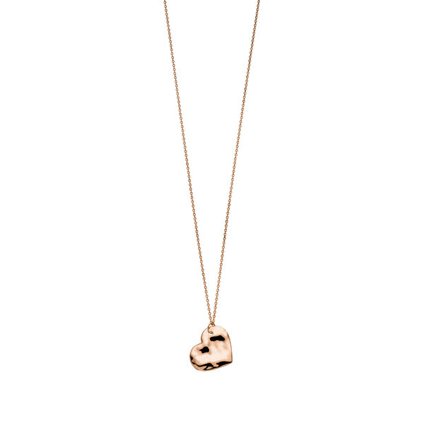 Halskette BIG HEART, 18 K Rosegold vergoldet Bild 3