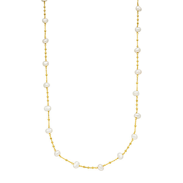 Halskette Perle, 18 Karat Gelbgold Bild 5