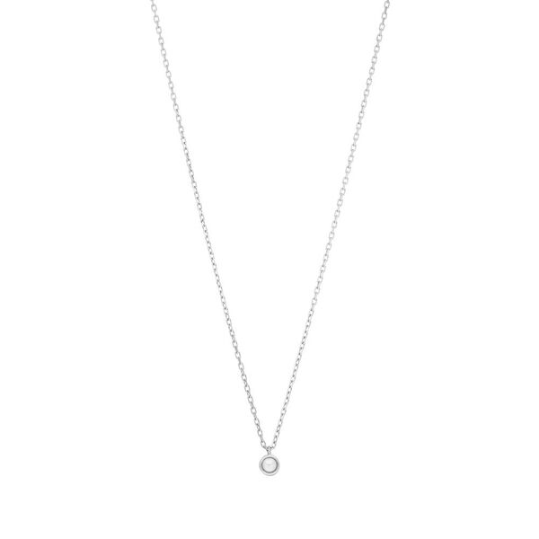 Halskette Pure mit Perle, 925 Sterlingsilber, rhodiniert Bild 2