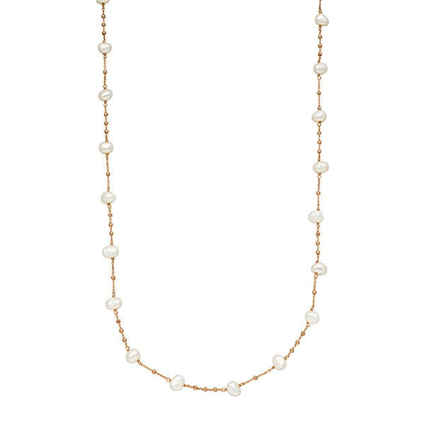 Halskette Perle, Rosegold Bild 2