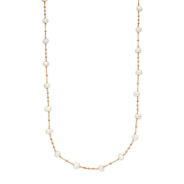 Halskette Perle, Rosegold Bild 5