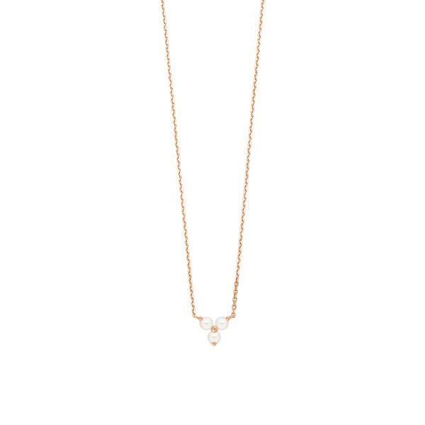 Halskette Three Pearls, Aventurin, 18 Karat Rosegold vergoldet Bild 3