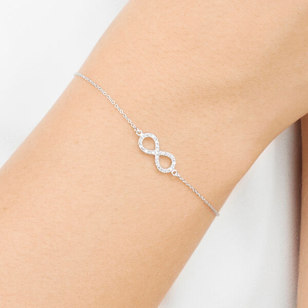 Armkette Infinity mit Diamanten, 18 Karat Weigold Bild 3