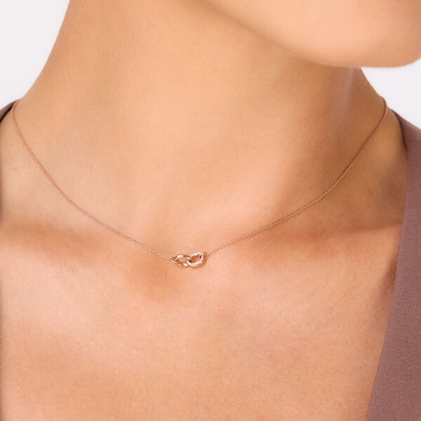 Halskette ETERNAL TOUCH, Diamanten, 14 Karat Rosegold Bild 2