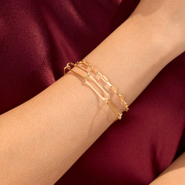 Silber Armkette, BIG SQUARE 