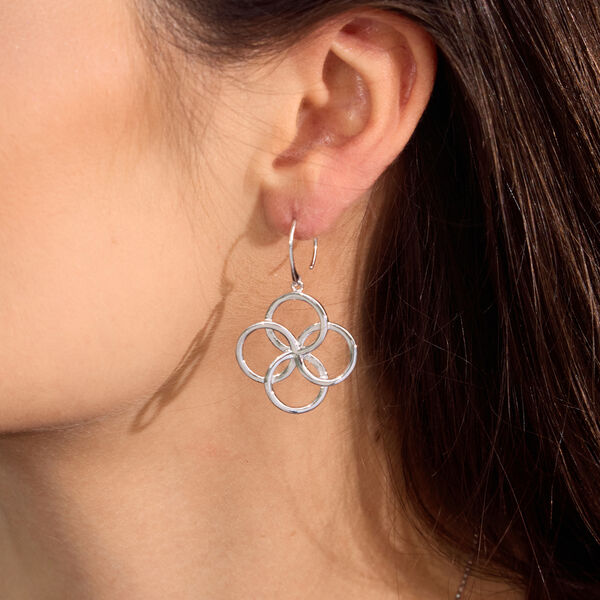 Ohrhnger Clover Charm Duo, 18 K Gelbgold vergoldet Bild 4
