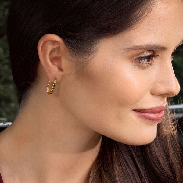 Creole Square, maxi, 18 K Gelbgold vergoldet Bild 4