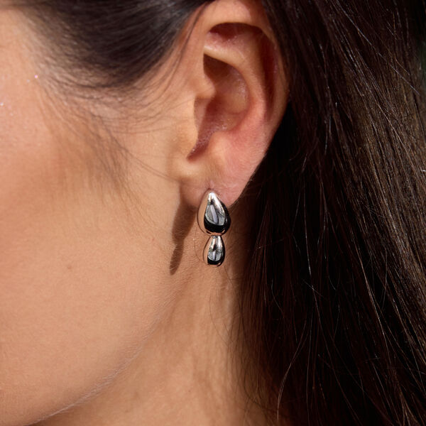 Ohrstecker Two Drops, 18 K Rosegold vergoldet Bild 3