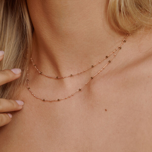 Lange Halskette Flying Gems, Rauchquarz, 90cm, 925 Sterlingsilber Bild 2 Lange Halskette Flying Gems, Rauchquarz, 90cm, 925 Sterlingsilber Bild 2