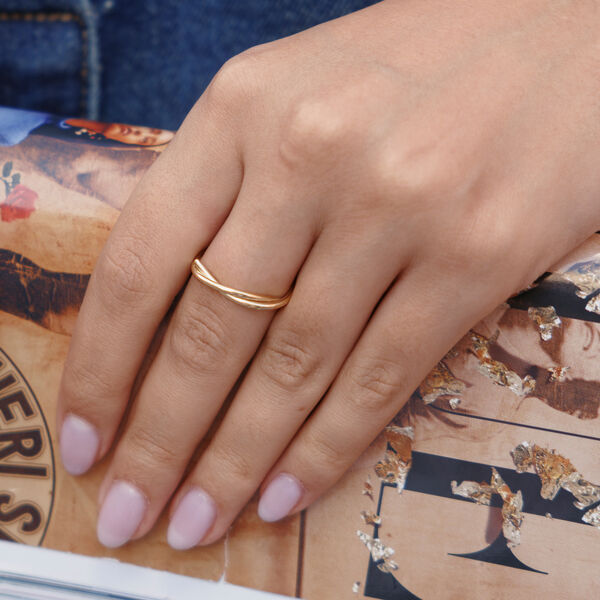 Ring Tupe, 18 K Rosegold vergoldet 