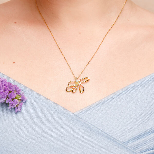 Halskette Blossom, 18 K Rosegold vergoldet Bild 4