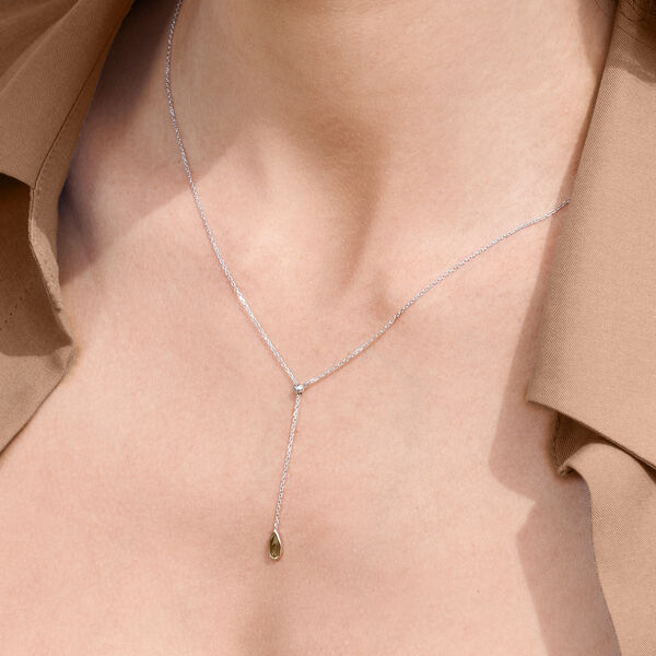 Y-Halskette Gem Drop, Rauchquarz, 18 Karat Rosegold vergoldet Bild 2 Y-Halskette Gem Drop, Rauchquarz, 18 Karat Rosegold vergoldet Bild 2