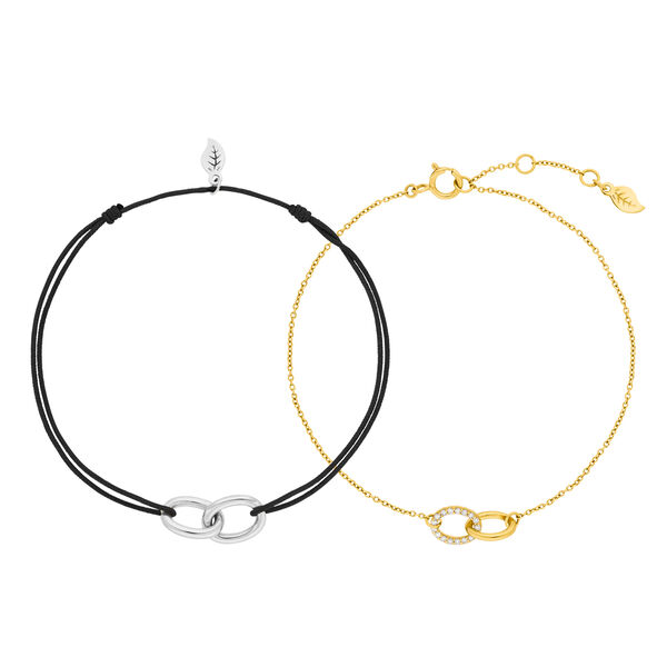 Partner Armb�nder, ETERNAL TOUCH, 14 Karat Wei�gold & Gelbgold Bild 3