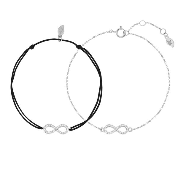 Partner Armbnder, INFINITY, Diamanten, 18 Karat Weigold Bild 3