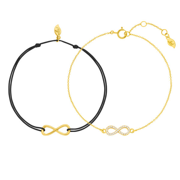 Partner Armb�nder, INFINITY, Diamanten, 14 & 18 Karat Gelbgold Bild 3
