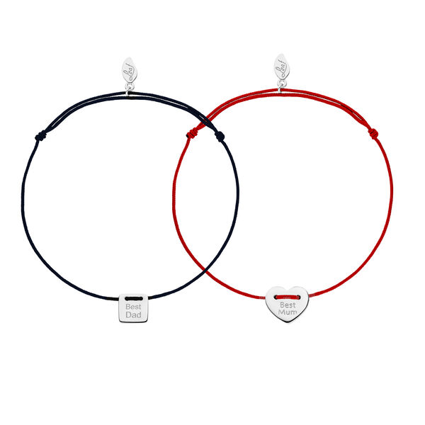 Partner Armbnder, MUM + DAD, 14 Karat Weigold Bild 3