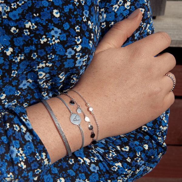 Armkette Round mit Perle, 18 K Gelbgold vergoldet Bild 2