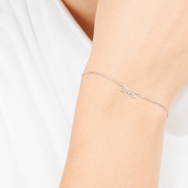 Armkette TINY LOVE mit Diamanten, 14 Karat Weigold Bild 2
