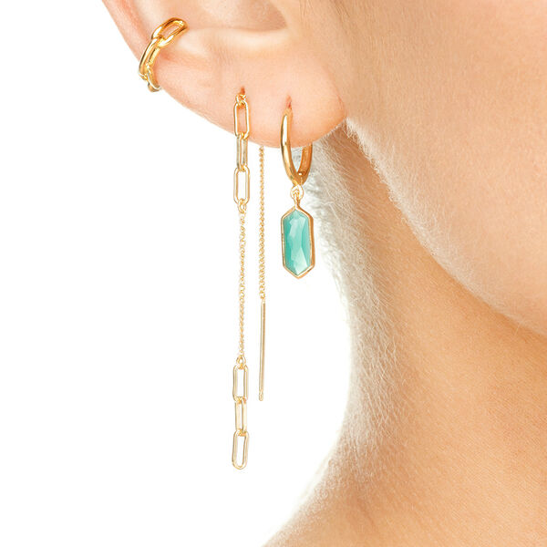 Silber Earcuff, CHAIN, Rosegold Bild 4