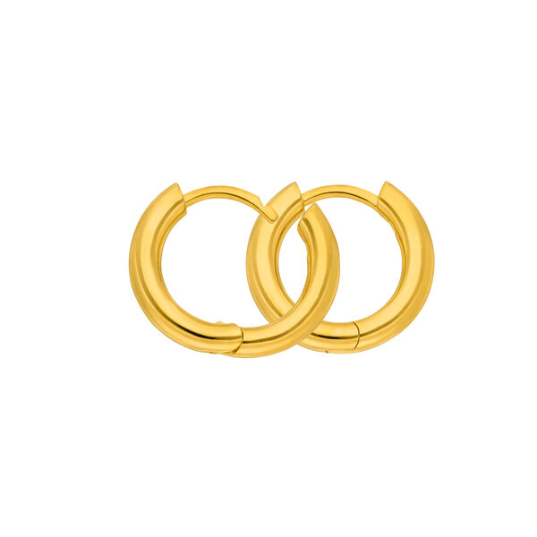 Klappcreolen Basic BOLD, 15 mm, 18 K Gelbgold vergoldet Bild 5