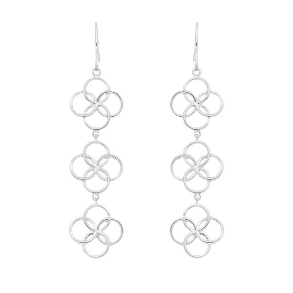 Ohrhnger Clover Charm, 925 Sterlingsilber Bild 2