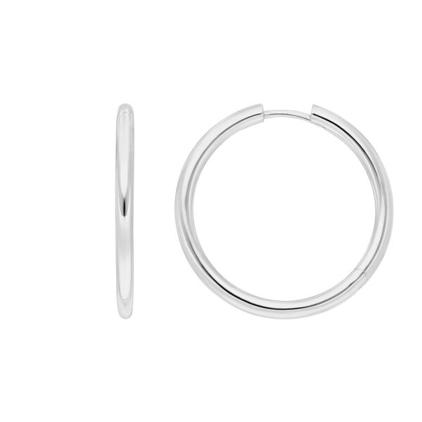 Klappcreolen Basic BOLD, 30 mm, 925 Sterlingsilber Bild 3