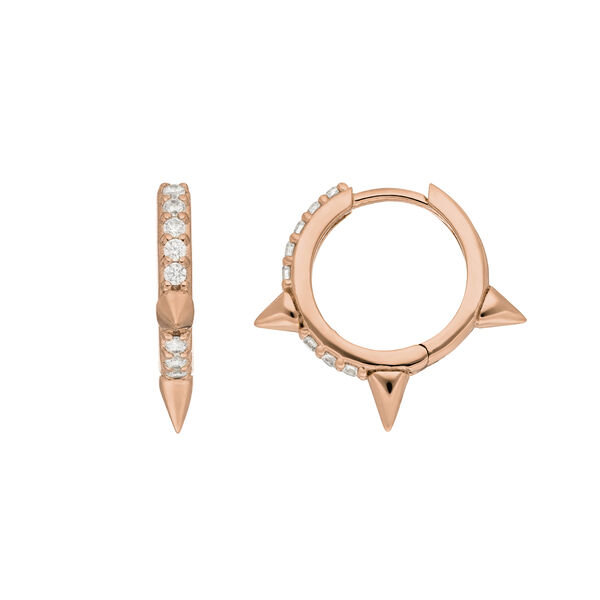 Creole Triple Stud, 18 K Rosegold vergoldet Bild 2