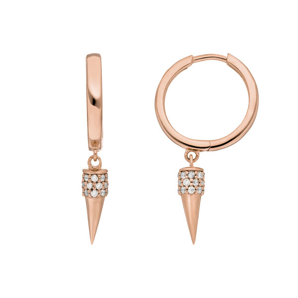 Creole Single Stud, 18 K Rosegold vergoldet Bild 5