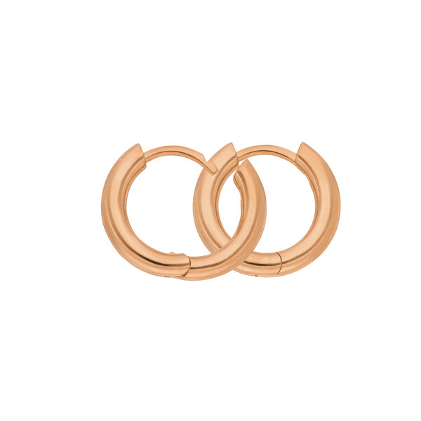 Klappcreolen Basic BOLD, 15 mm, 18 K Rosegold vergoldet Bild 5