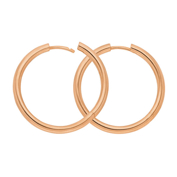 Klappcreolen Basic BOLD, 30 mm, 18 K Rosegold vergoldet Bild 5